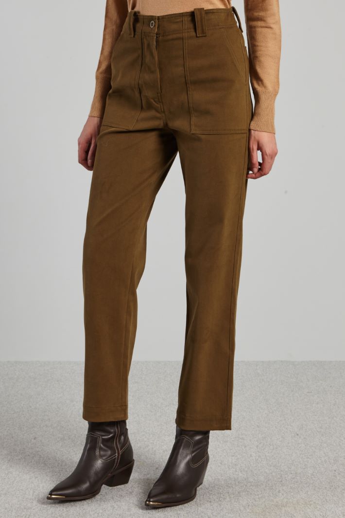 Cotton drill trousers Intrend - 3