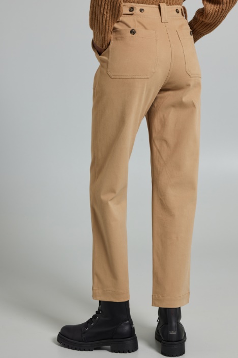 Pantaloni in drill di cotone