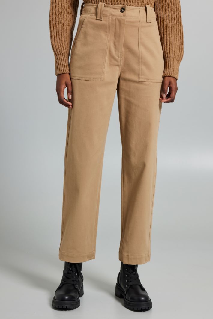 Cotton drill trousers Intrend - 3