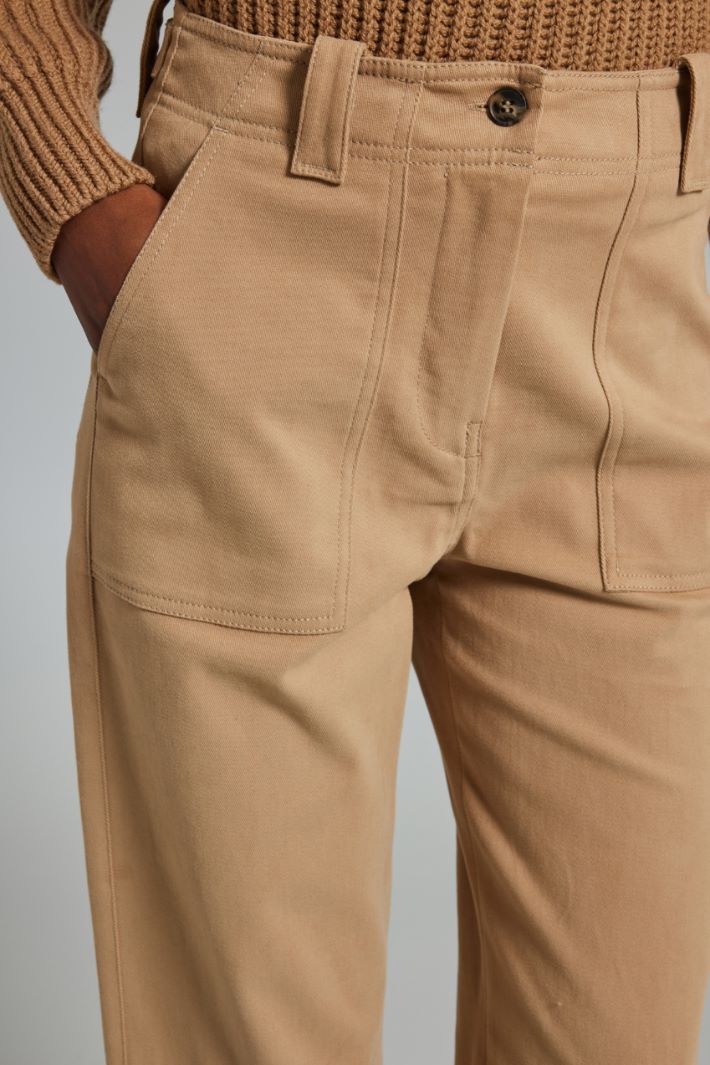 Cotton drill trousers Intrend - 4