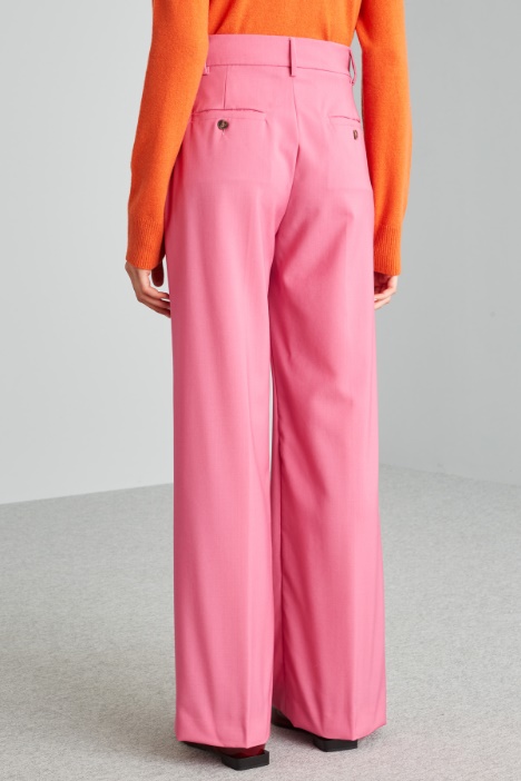 Pantaloni ampi in tela