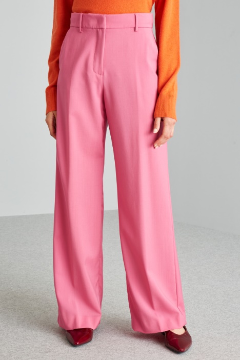 Pantaloni ampi in tela