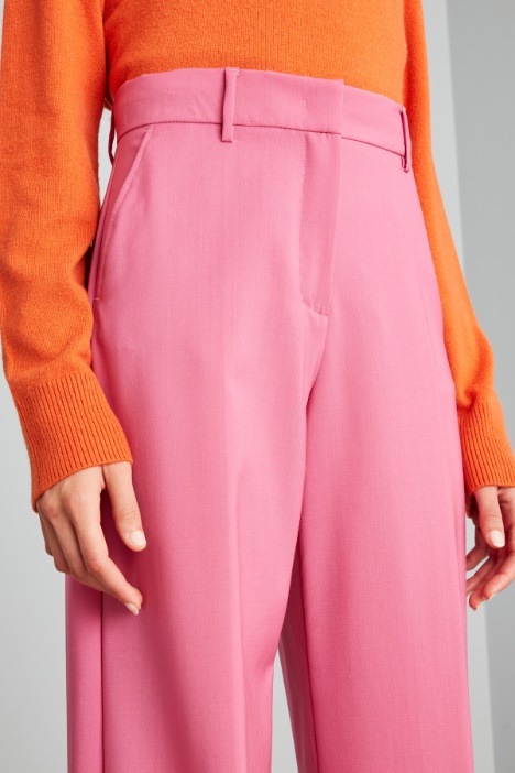 Pantaloni ampi in tela