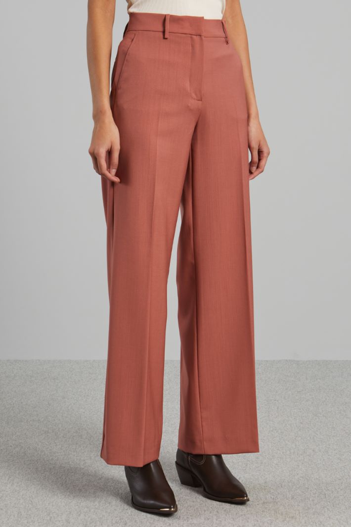 Wide leg canvas trousers Intrend - 3