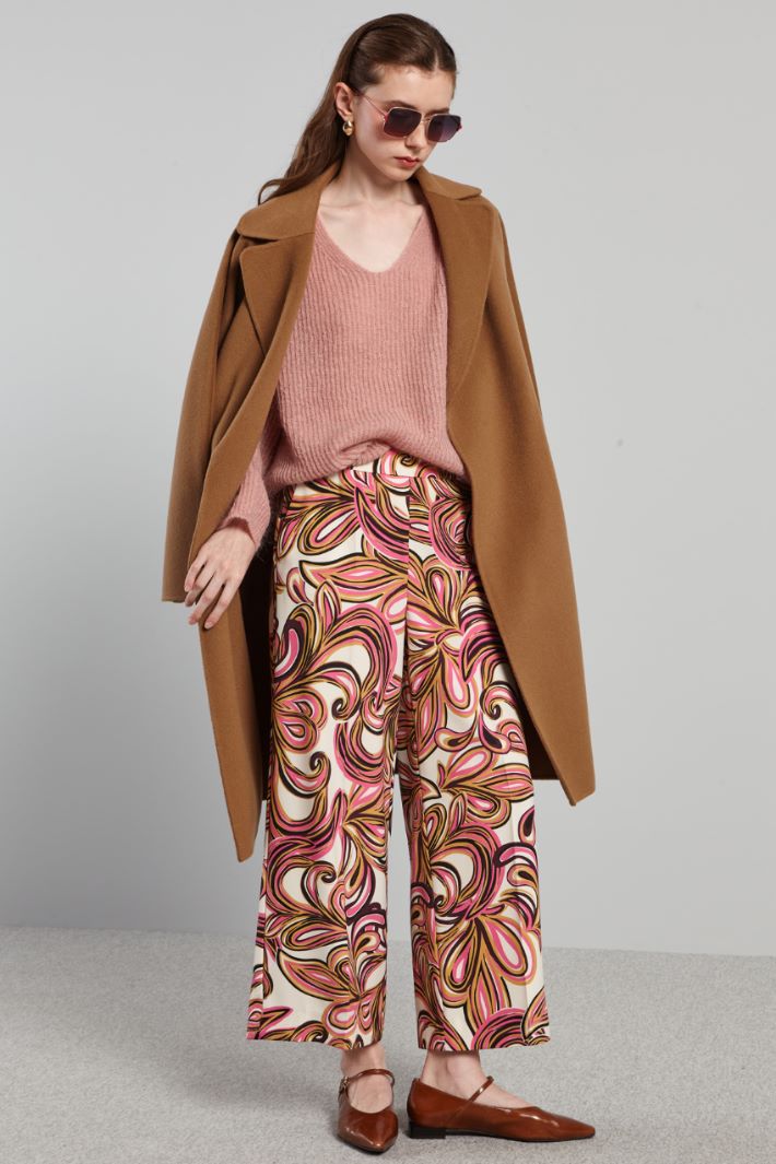 Printed sable trousers Intrend