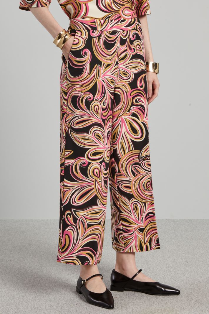 Printed sable trousers Intrend - 3