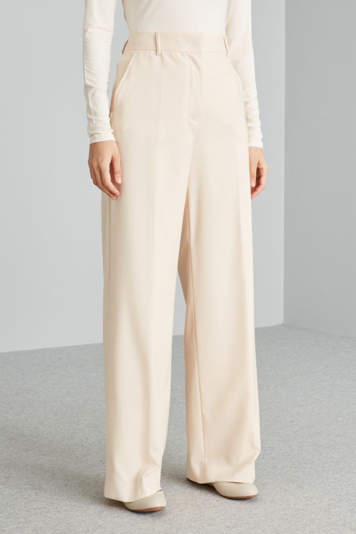 Palazzo trousers in wool Intrend - 3