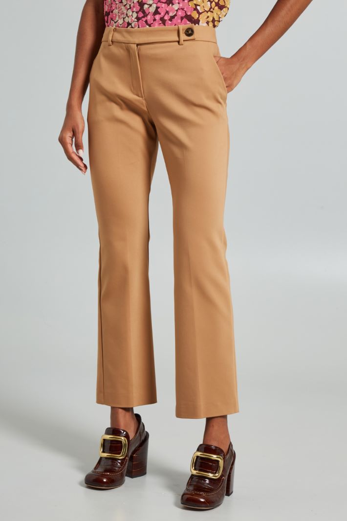 Cotton cigarette trousers Intrend - 3