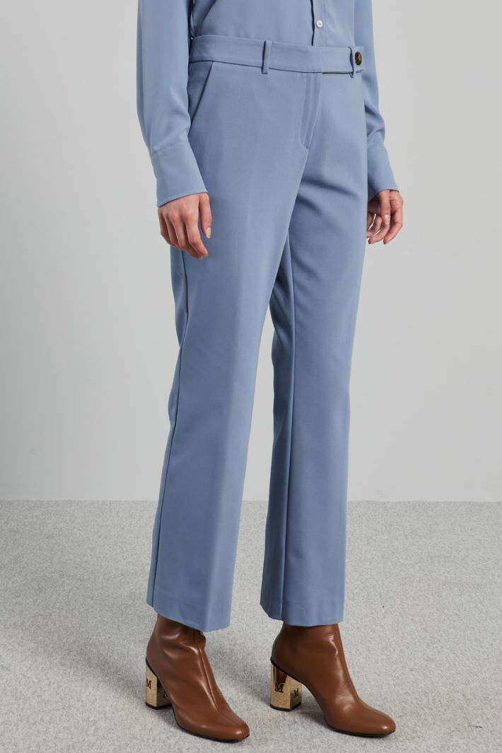 Cotton cigarette trousers Intrend - 3