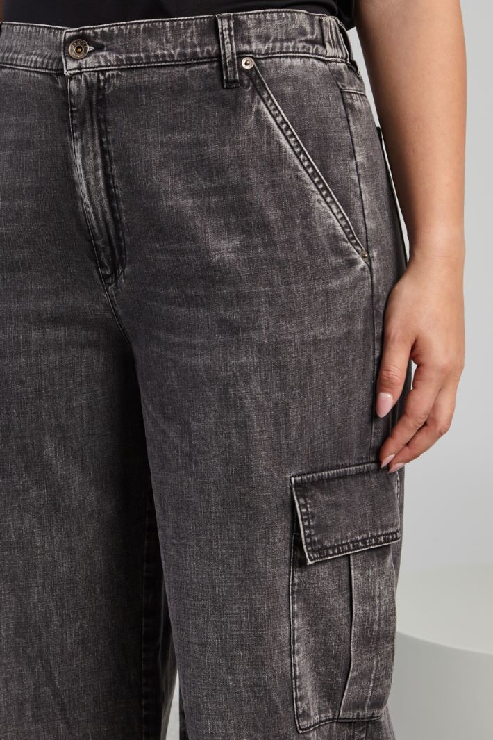 Denim cargo jeans Intrend - 4