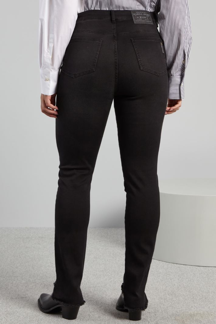 Jeans with asymmetric hem Intrend - 2