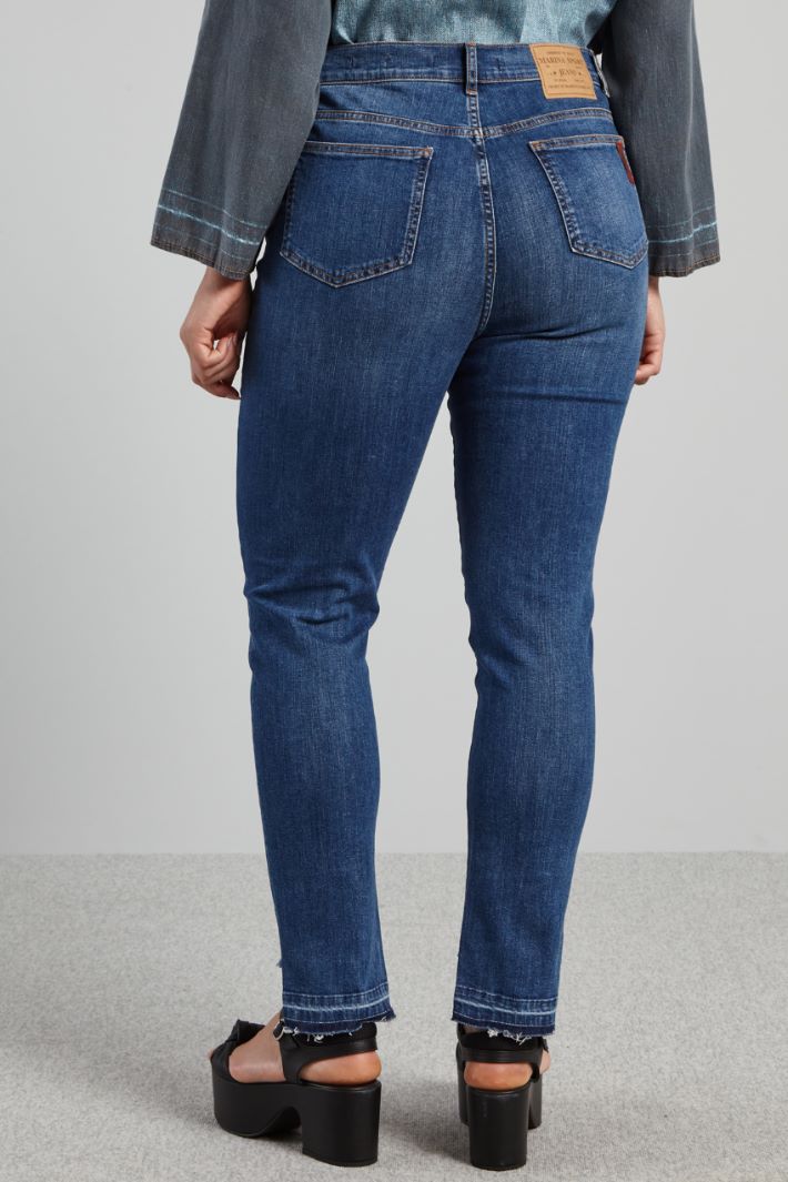 Jeans with asymmetric hem Intrend - 2