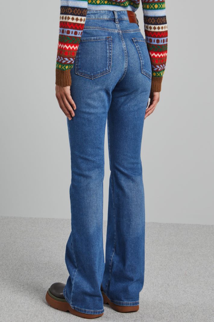 Bell bottom denim jeans Intrend - 2