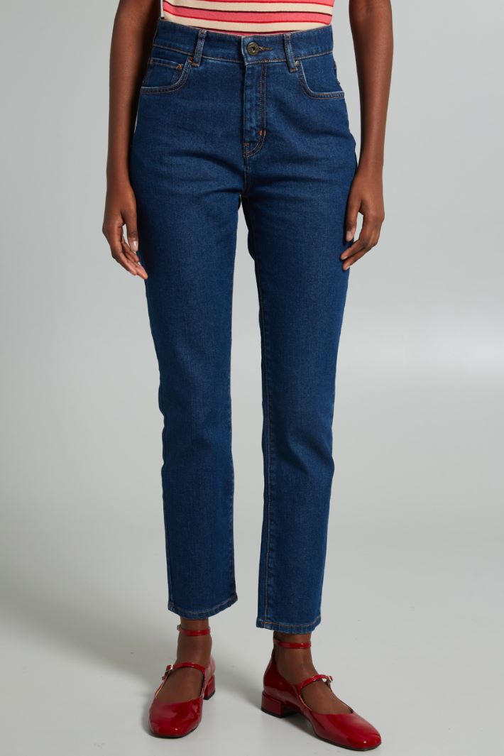 High waisted slim-fit jeans Intrend - 3