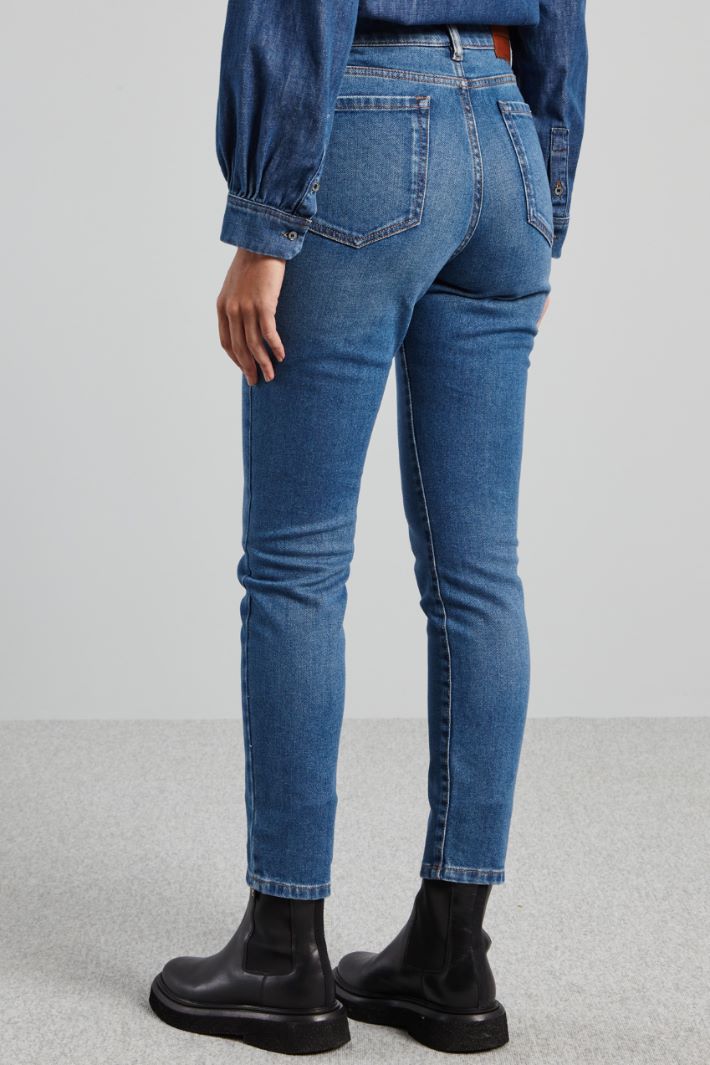 High waisted slim-fit jeans Intrend - 2