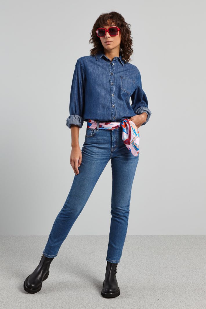 High waisted slim-fit jeans Intrend