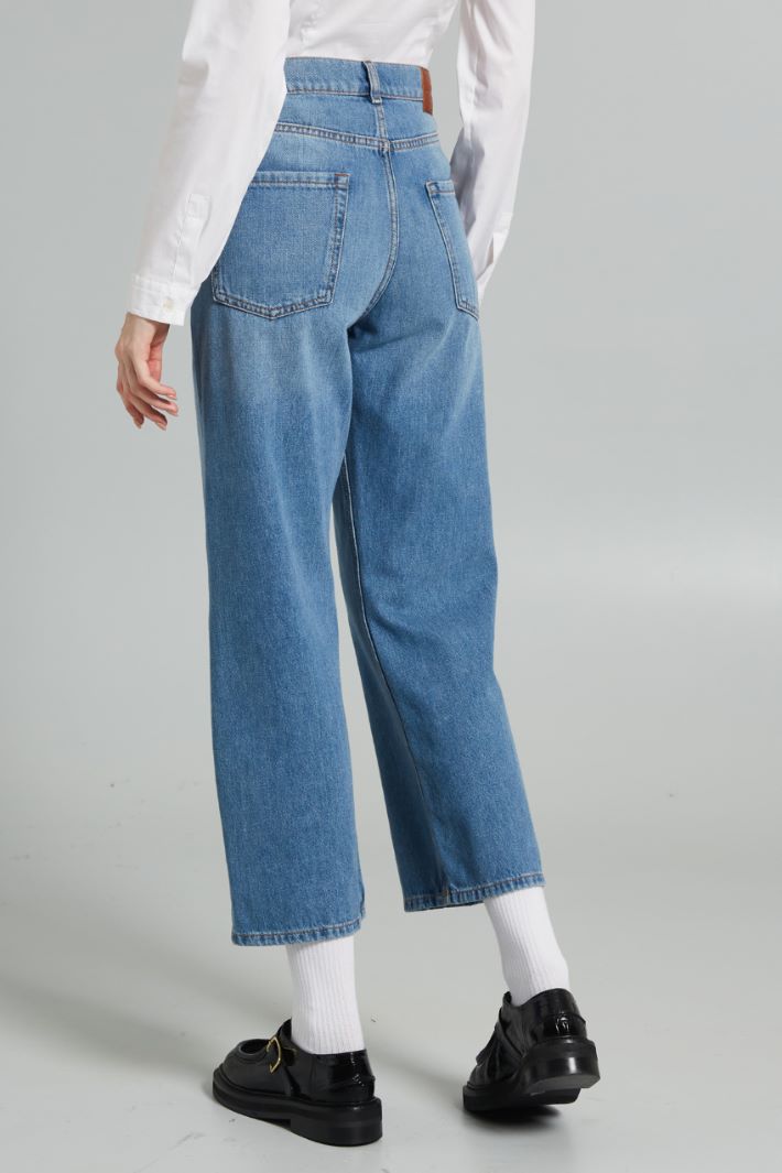 Cropped denim jeans Intrend - 2