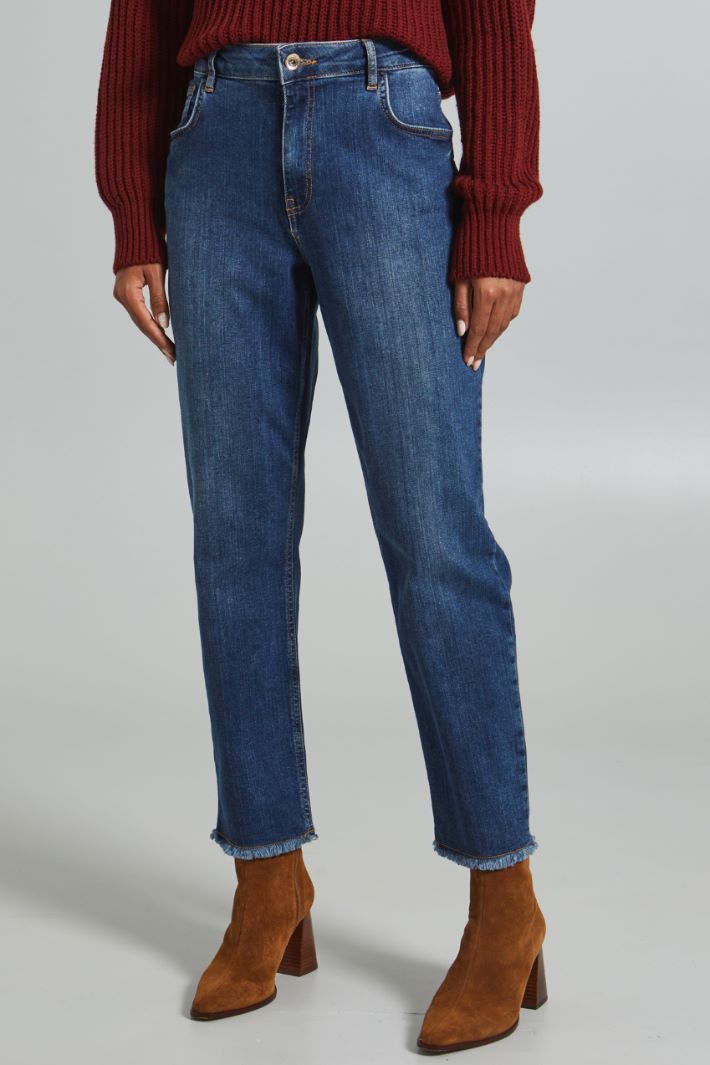 Jeans with fringed edges Intrend - 3