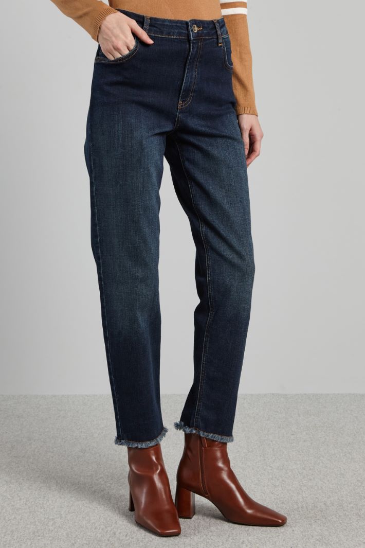 Jeans with fringed edges Intrend - 3