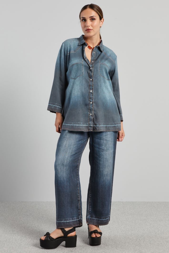 Denim-effect shirt Intrend