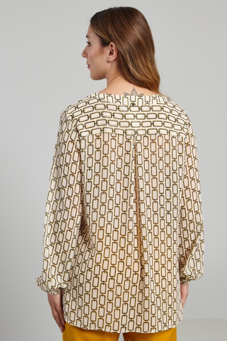 Blusa in georgette stampata