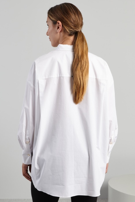 Camicia in popeline stampato