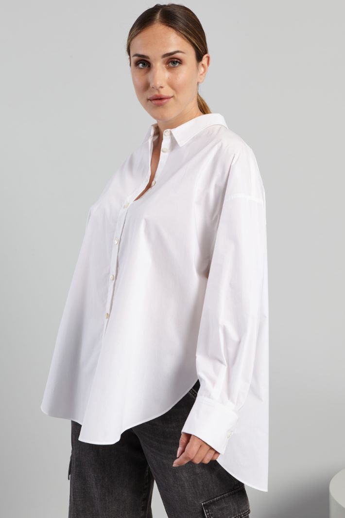 Cotton poplin shirt Intrend - 3