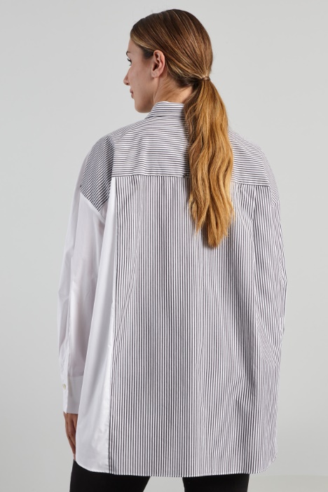 Camicia in cotone con ricamo