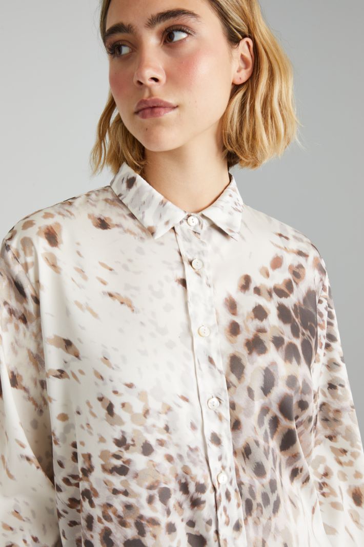 Printed twill shirt Intrend - 4