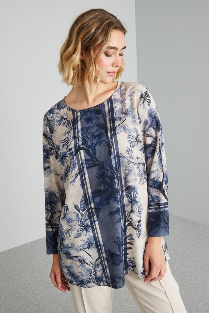 Printed crepe blouse Intrend - 3