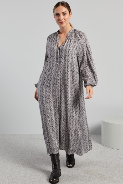 Abito lungo stampato