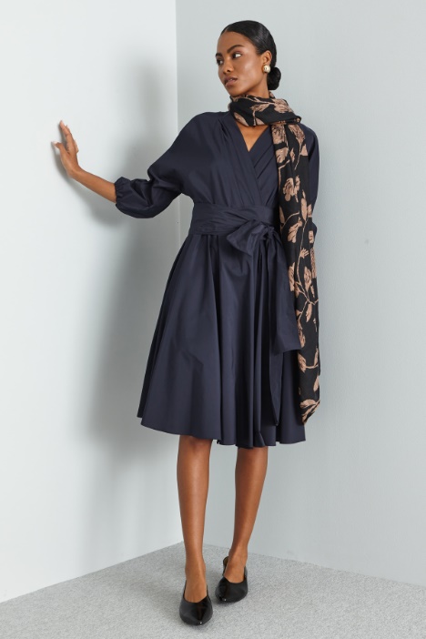 Taffeta wrap dress Intrend