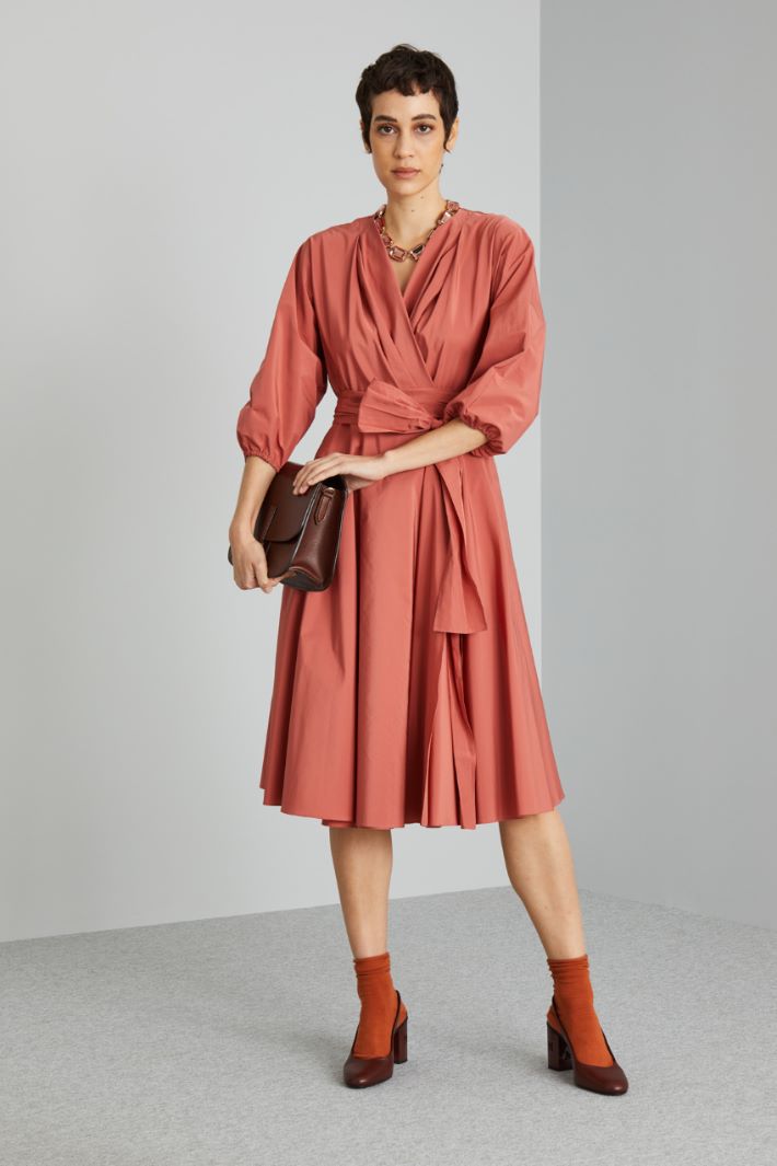 Taffeta wrap dress Intrend