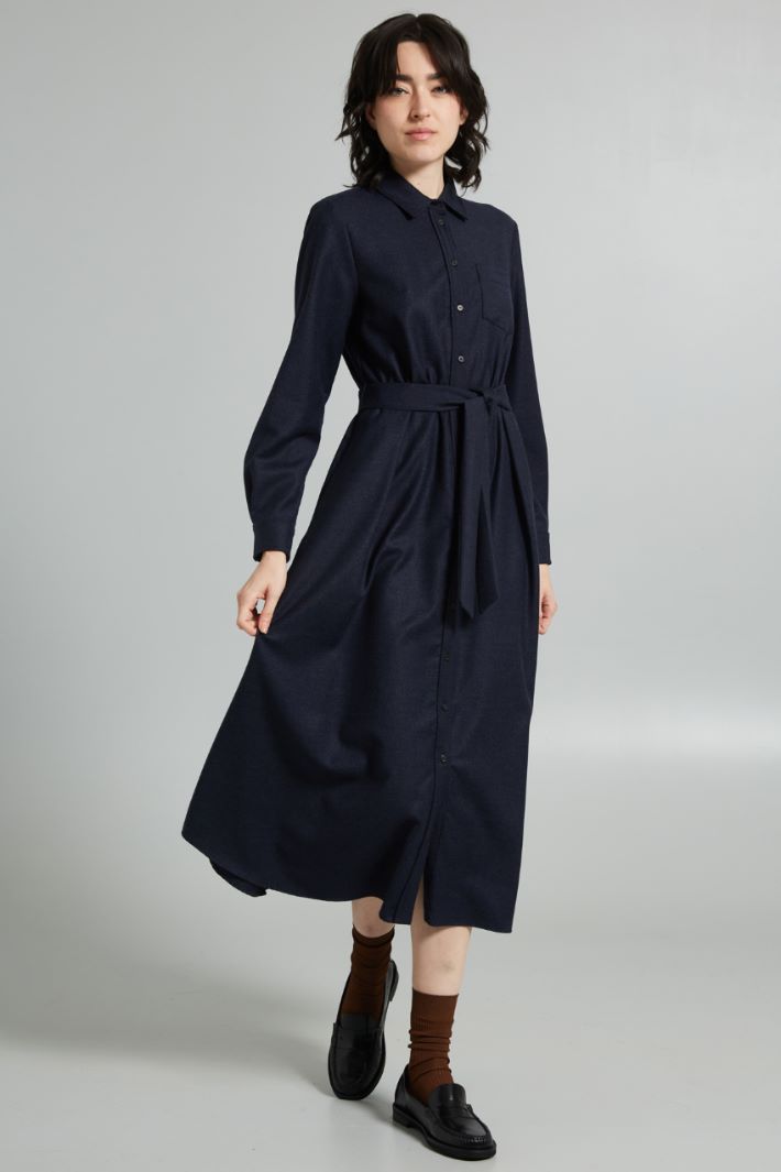 Wool flannel dress Intrend - 3