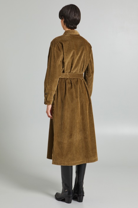 Abito in velluto di cotone