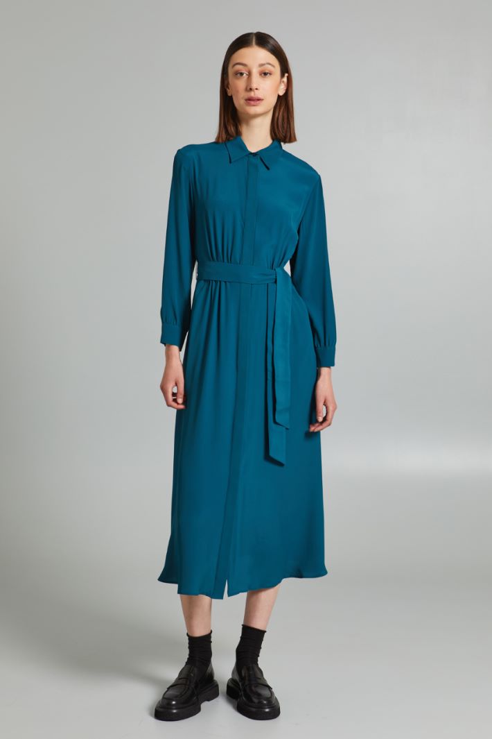 Shirt dress with belt Intrend - 3