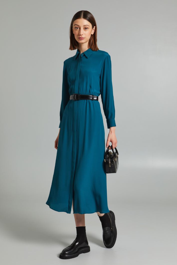 Shirt dress with belt Intrend