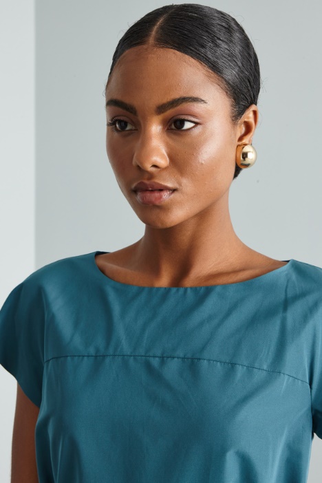 Abito in taffetà con fusciacca