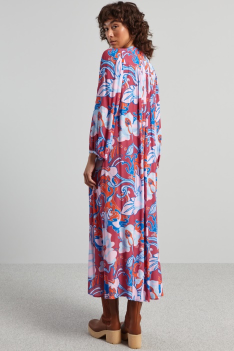 Vestido largo estampado
