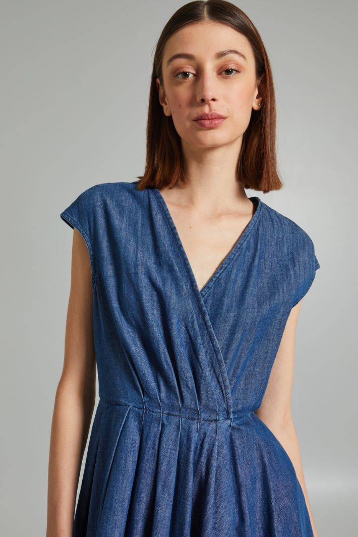 Pure cotton denim dress Intrend - 4