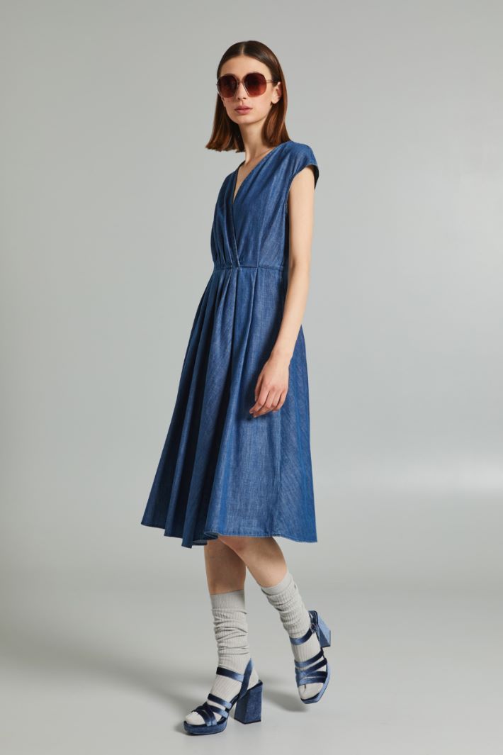 Pure cotton denim dress Intrend