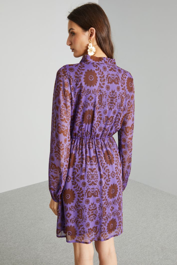 Patterned crepon dress Intrend - 2