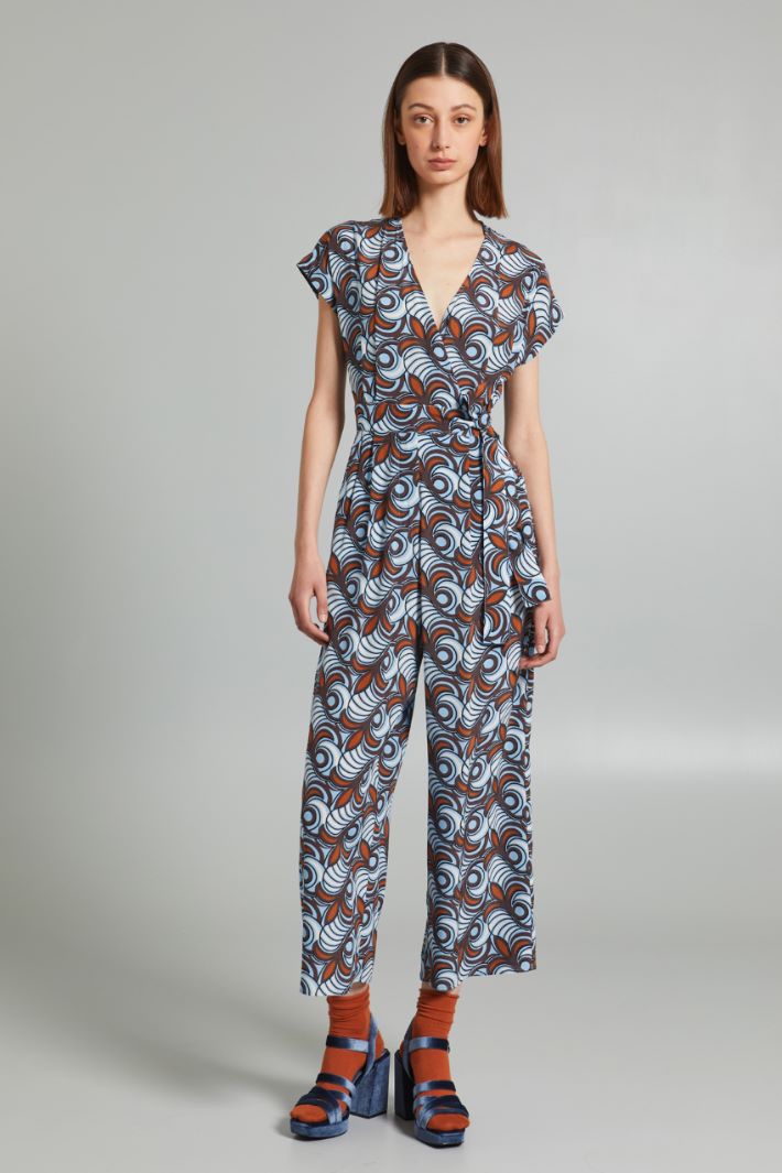 Sash-embellished jumpsuit Intrend - 3