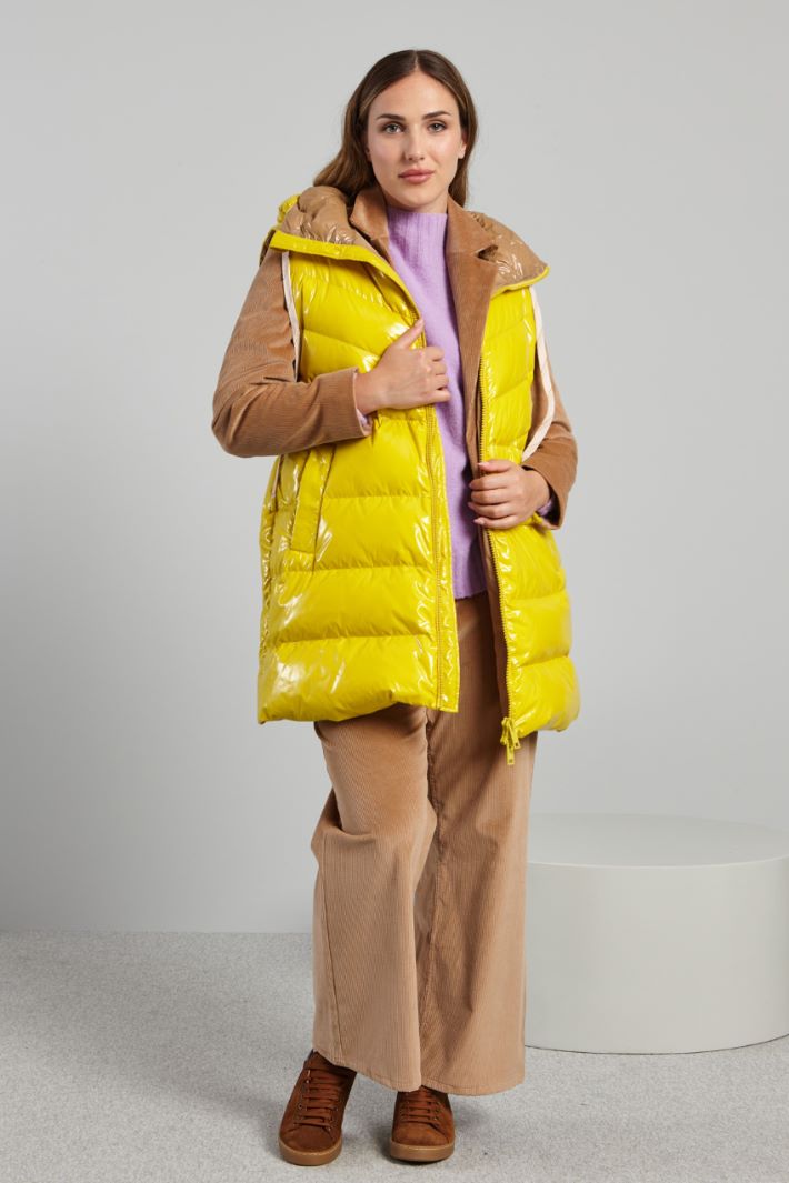 Quilted shiny gilet Intrend