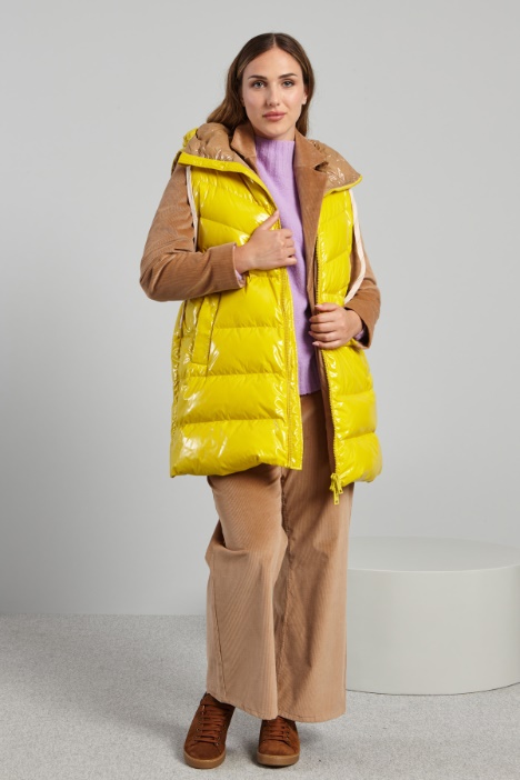 Quilted shiny gilet Intrend