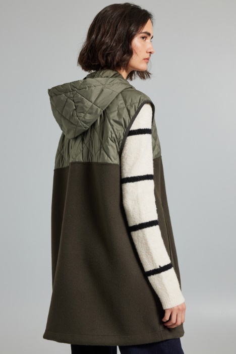 Gilet in raso e panno Intrend - 3