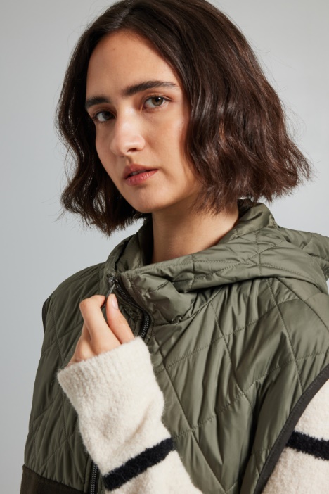 Gilet in raso e panno Intrend - 2