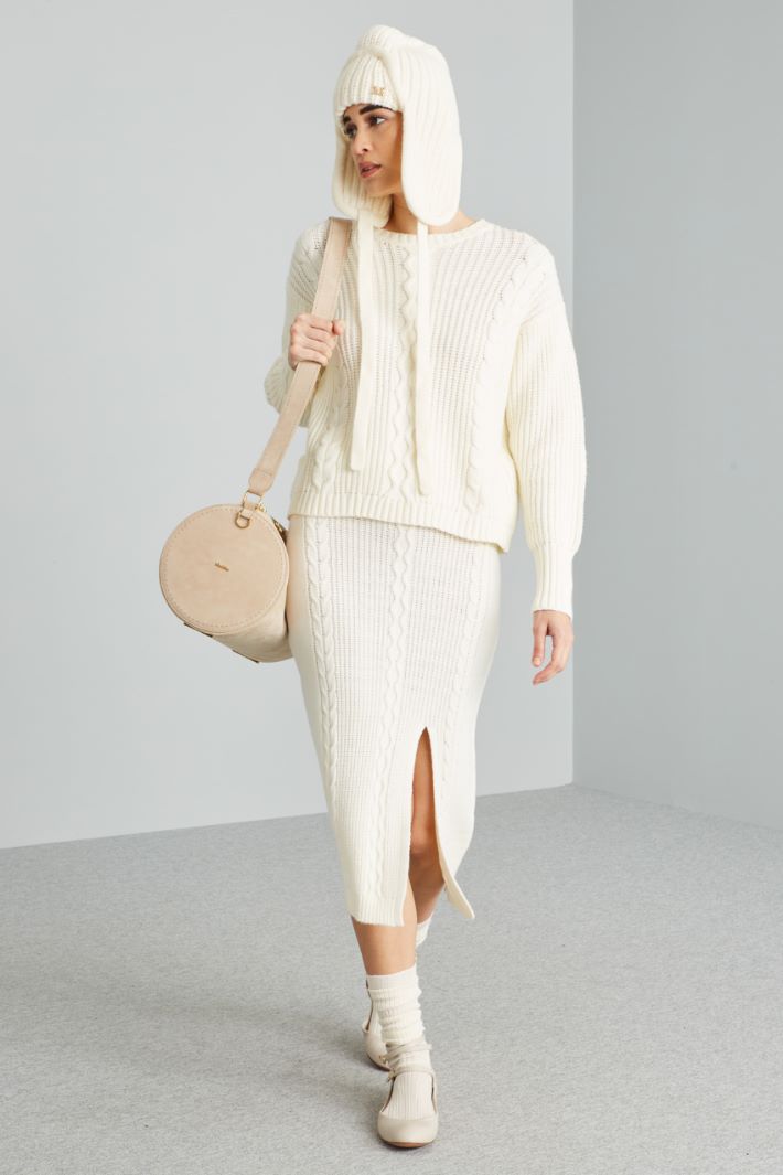 Cable-knit skirt Intrend