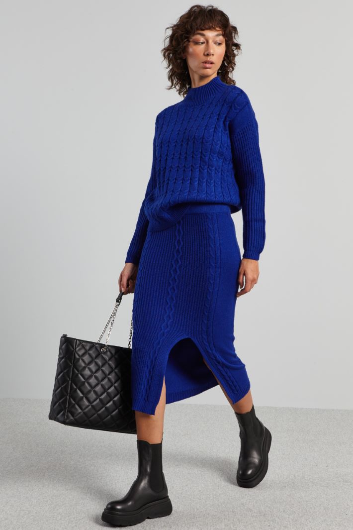 Cable-knit skirt Intrend