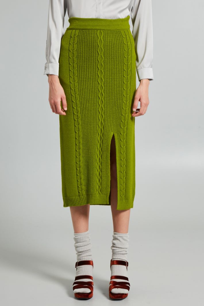 Cable-knit skirt Intrend - 3